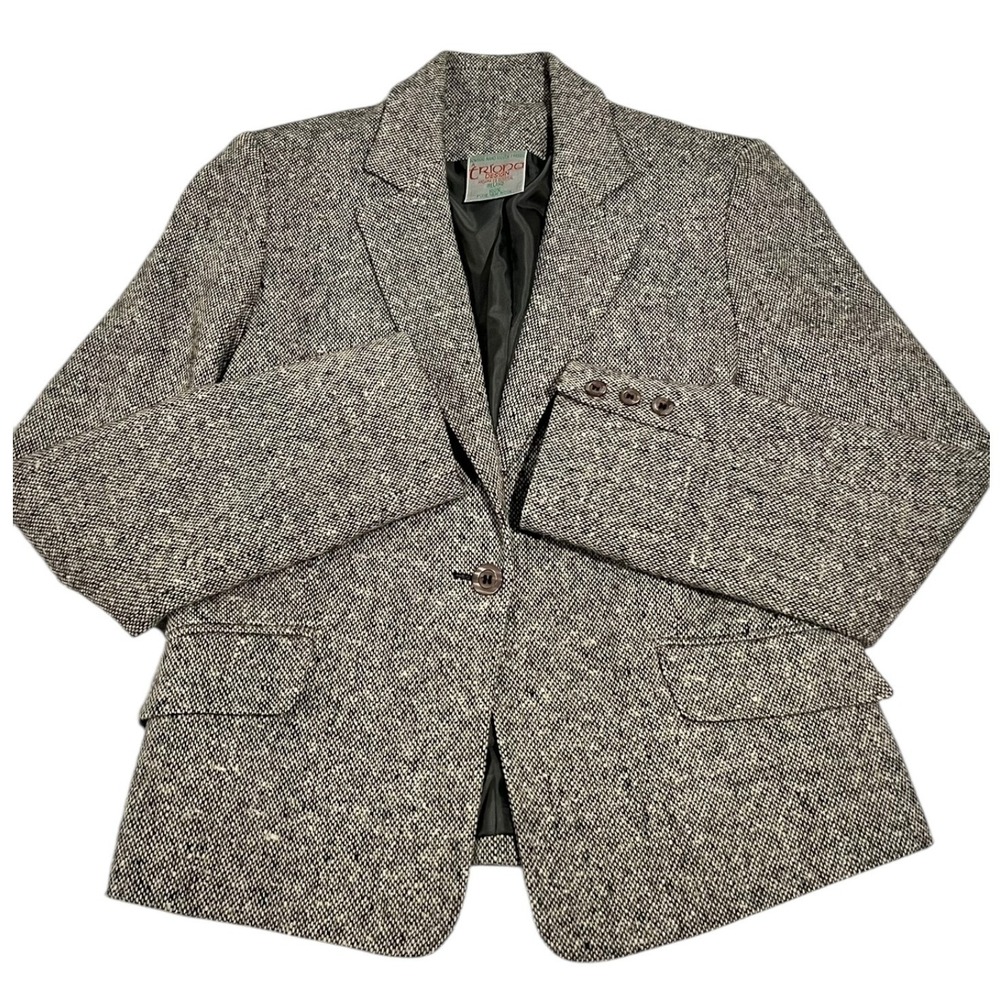 Triona Design Mens Donegal Tweed Wool Blazer Sport Coat Size 12‎